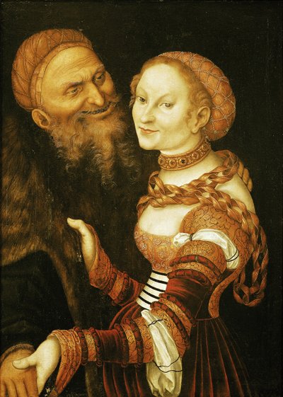 The Courtesan and the Old Man, c.1530 by Lucas Cranach the Elder
